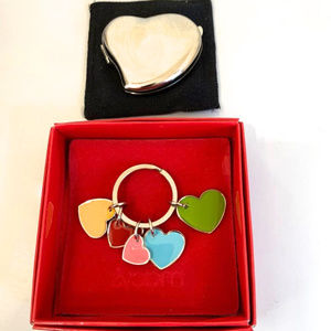 Liz Claiborne Key chain and Heart Compact